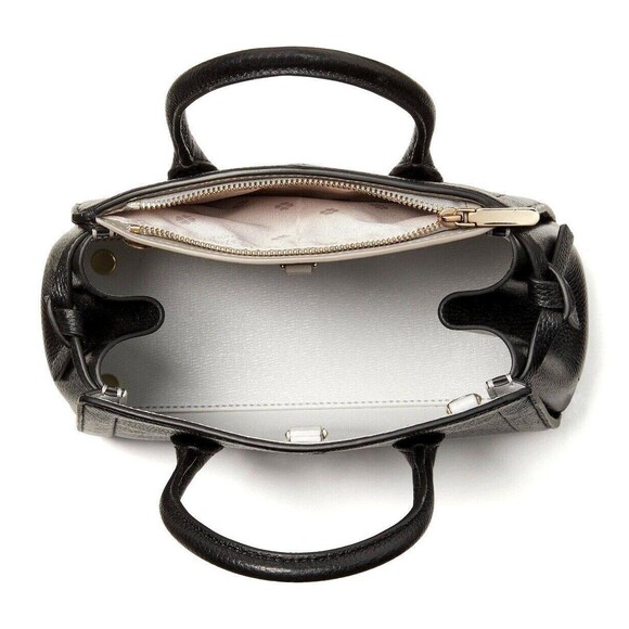 New Kate Spade Knott Pebble Leather Mini Satchel Black - Picture 8 of 8